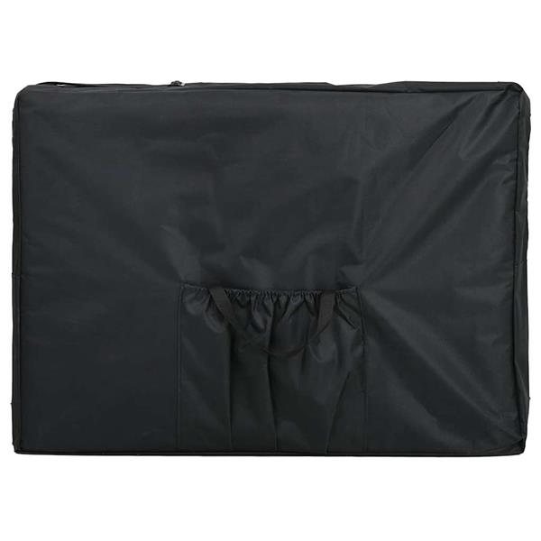 Grote foto vidaxl massagetafel inklapbaar met aluminium frame vier delen cr mewit beauty en gezondheid massage