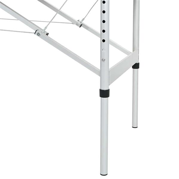 Grote foto vidaxl massagetafel inklapbaar met aluminium frame vier delen cr mewit beauty en gezondheid massage