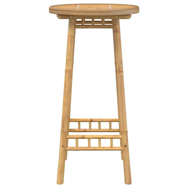 Grote foto vidaxl bartafel voor buiten rond 55x100 cm bamboe tuin en terras tuinmeubelen