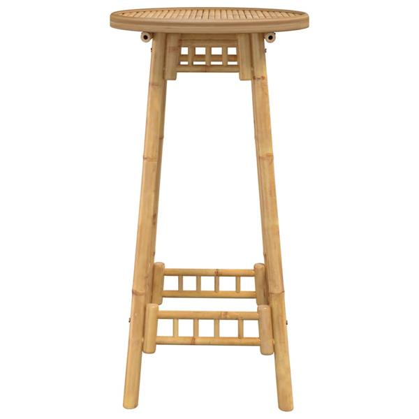 Grote foto vidaxl bartafel voor buiten rond 55x100 cm bamboe tuin en terras tuinmeubelen