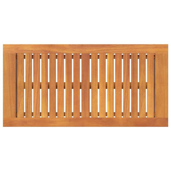 Grote foto vidaxl salontafel bruin massief acaciahout tuin en terras tuinmeubelen