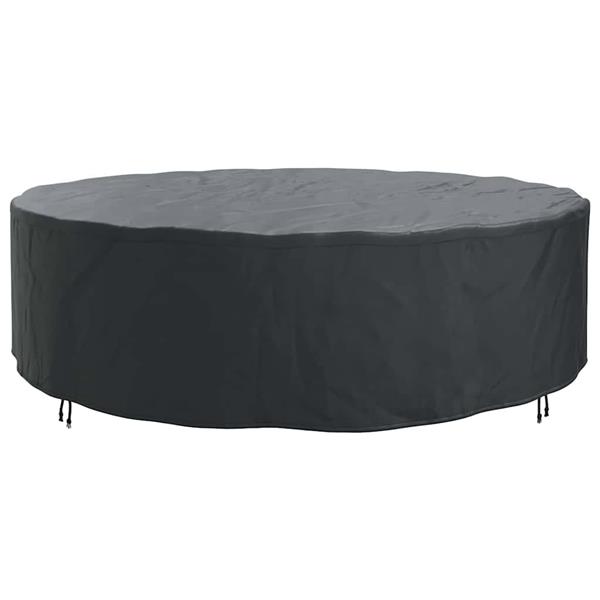 Grote foto vidaxl hoes voor tuinmeubelen zwart 320 x 320 x 105 cm 600d stof tuin en terras tuinmeubelen