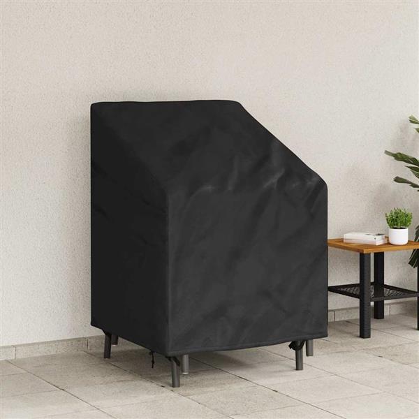 Grote foto vidaxl tuinstoelhoes zwart 75 x 78 x 65 100 cm 420d stof tuin en terras tuinmeubelen