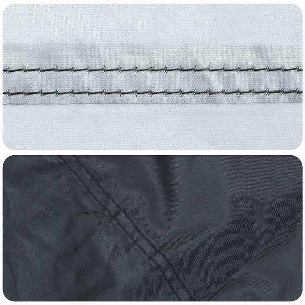 Grote foto vidaxl tuinbankhoes zwart 220 x 100 x 89 cm 210d oxford stof tuin en terras tuinmeubelen