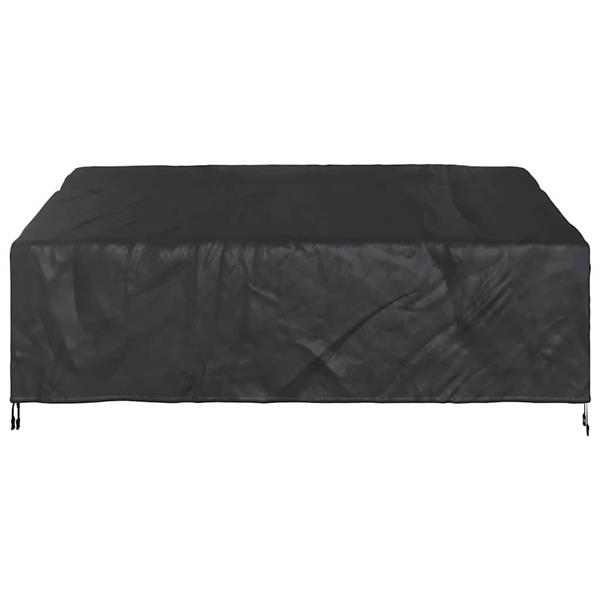 Grote foto vidaxl tuinbankhoes zwart 200 x 100 x 89 cm 420d oxford stof tuin en terras tuinmeubelen