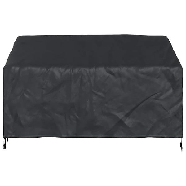 Grote foto vidaxl tuinbankhoes zwart 165 x 70 x 65 94 cm 420d stof tuin en terras tuinmeubelen