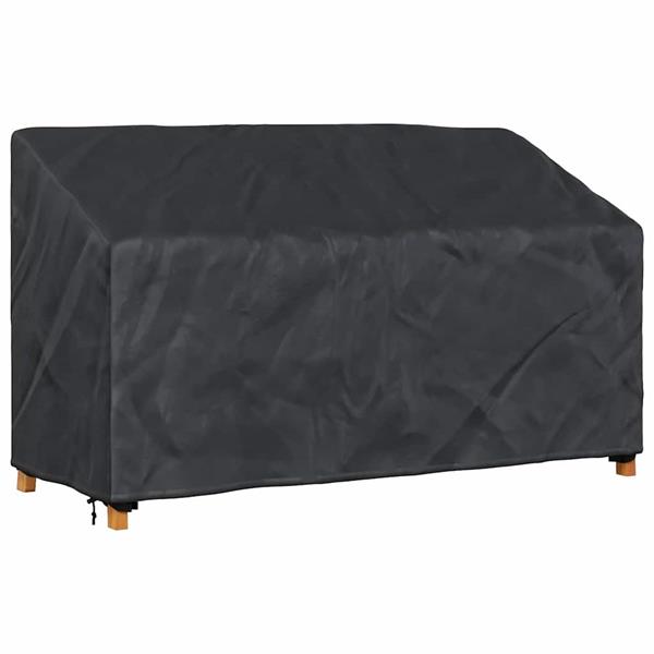 Grote foto vidaxl tuinbankhoes zwart 165 x 70 x 65 94 cm 210d stof tuin en terras tuinmeubelen