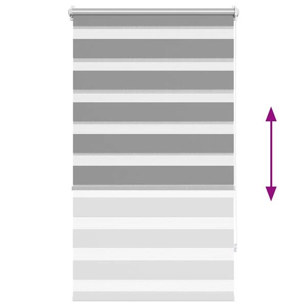 Grote foto vidaxl duo rolgordijn 70x120cm grijs huis en inrichting gordijnen en lamellen