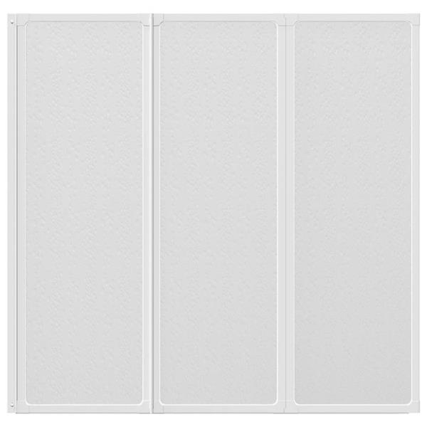 Grote foto vidaxl badscherm 3 panelen vouwbaar 117 x 120 cm doe het zelf en verbouw sanitair