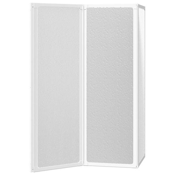Grote foto vidaxl badscherm 3 panelen vouwbaar 117 x 120 cm doe het zelf en verbouw sanitair