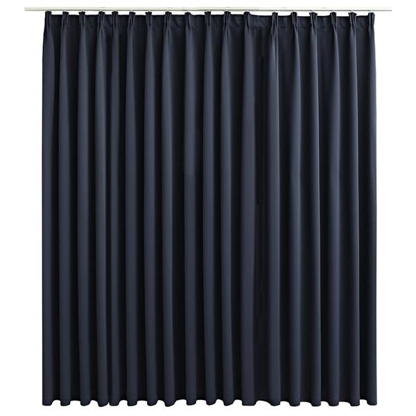 Grote foto vidaxl gordijn verduisterend met haken 290x245 cm antraciet huis en inrichting gordijnen en lamellen