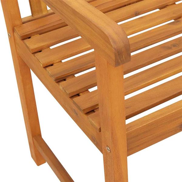 Grote foto vidaxl tuinbank bruin 150 x 56 x 90cm massief acaciahout tuin en terras tuinmeubelen