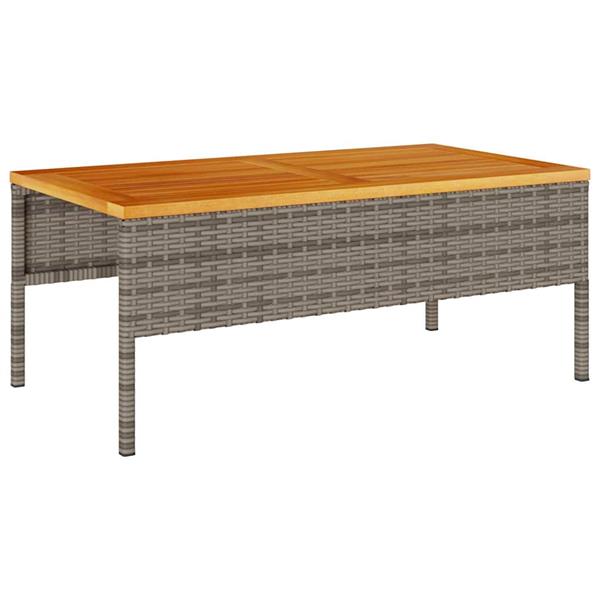 Grote foto vidaxl tuin sofa set 6 pcs grijs en marineblauw poly rattan tuin en terras tuinmeubelen