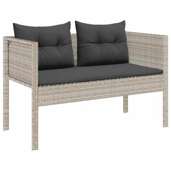 Grote foto vidaxl tuin sofa set 6 pcs lichtgrijs en donkergrijs poly rattan tuin en terras tuinmeubelen