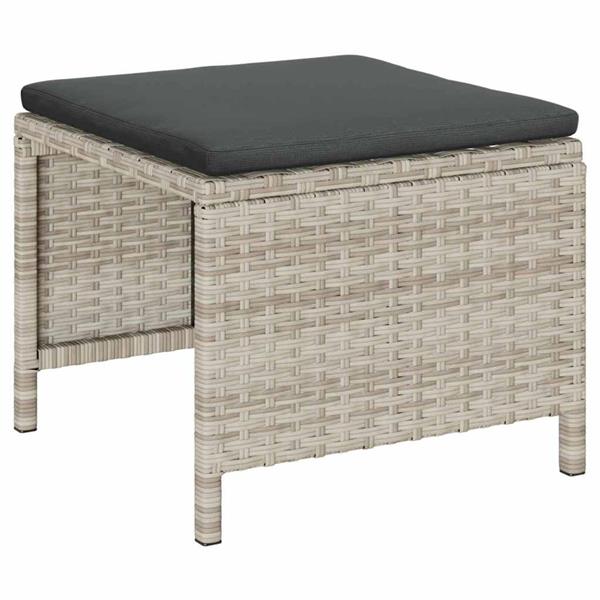 Grote foto vidaxl tuin sofa set 6 pcs lichtgrijs en donkergrijs poly rattan tuin en terras tuinmeubelen