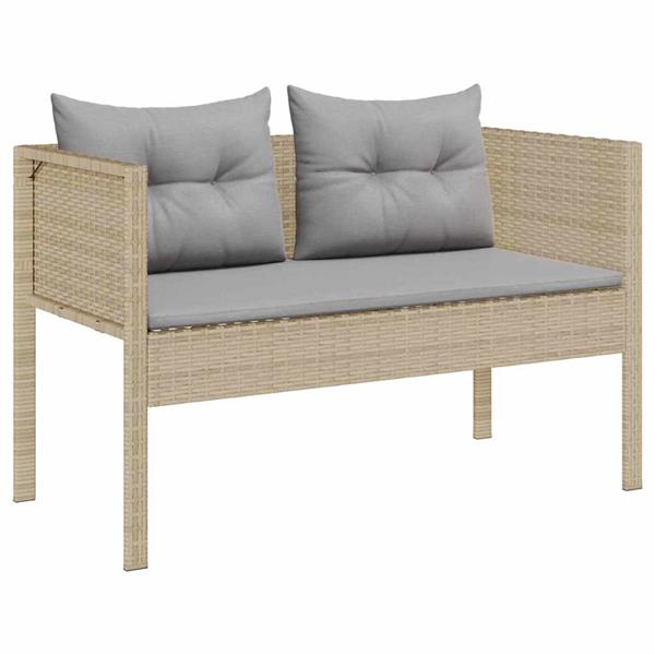 Grote foto vidaxl tuin sofa set 6 pcs beige en lichtgrijs poly rattan tuin en terras tuinmeubelen