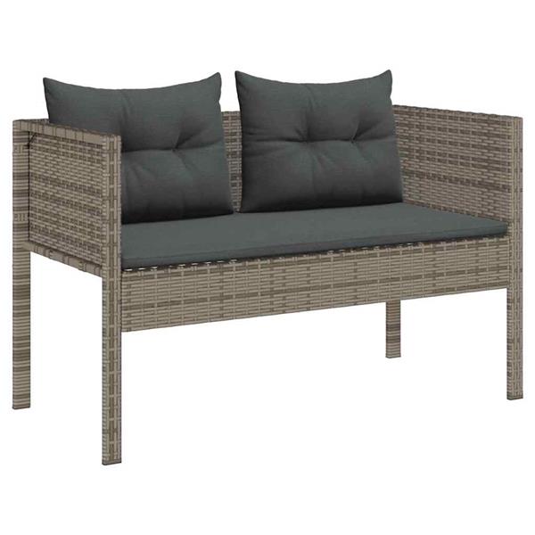 Grote foto vidaxl tuin sofa set 6 pcs grijs en donkergrijs poly rattan tuin en terras tuinmeubelen