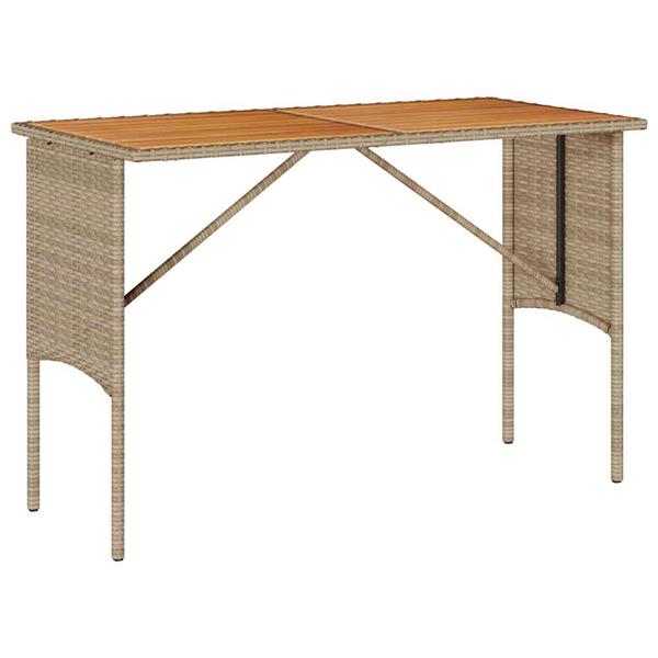 Grote foto vidaxl 3 delige tuinset met kussens beige polyrotan tuin en terras tuinmeubelen