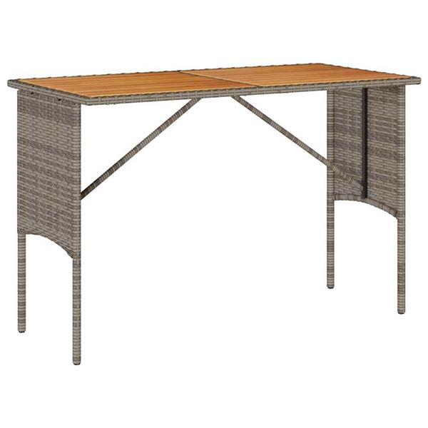 Grote foto vidaxl 3 delige tuinset met kussens grijs polyrotan tuin en terras tuinmeubelen