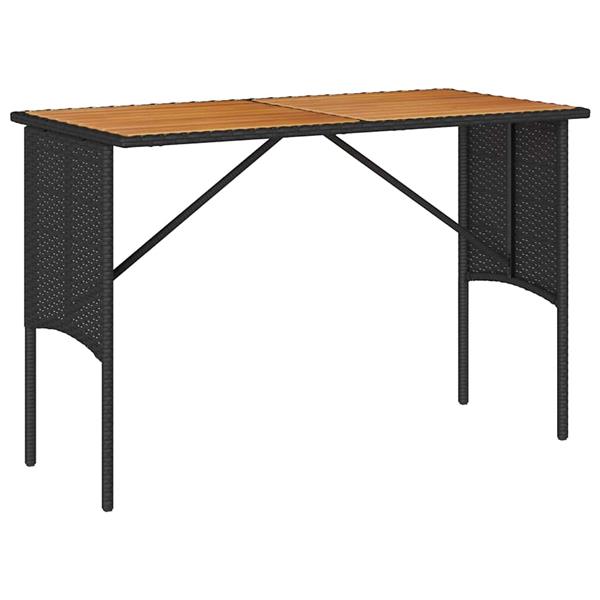 Grote foto vidaxl 3 delige tuinset met kussens van zwart polyrotan tuin en terras tuinmeubelen