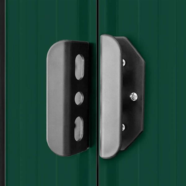 Grote foto vidaxl tuinberging 257x205x178 cm metaal groen tuin en terras tuinhuisjes en blokhutten