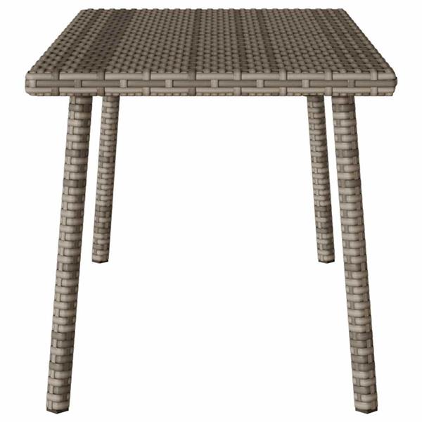 Grote foto vidaxl tuin salontafel rechthoekig 80x40x37 cm poly rattan grijs tuin en terras tuinmeubelen
