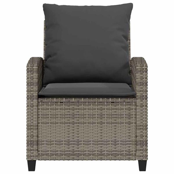 Grote foto vidaxl 4 delige tuinbankset met kussens grijs polyrotan tuin en terras tuinmeubelen