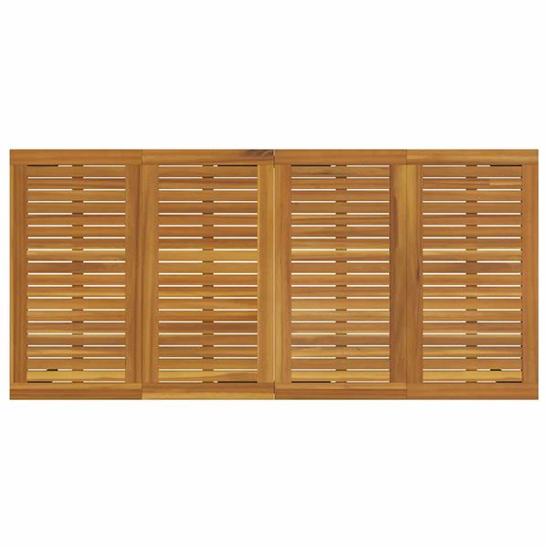 Grote foto vidaxl buitentafels naturel en zwart 200 x 90 x 75 cm tuin en terras tuinmeubelen