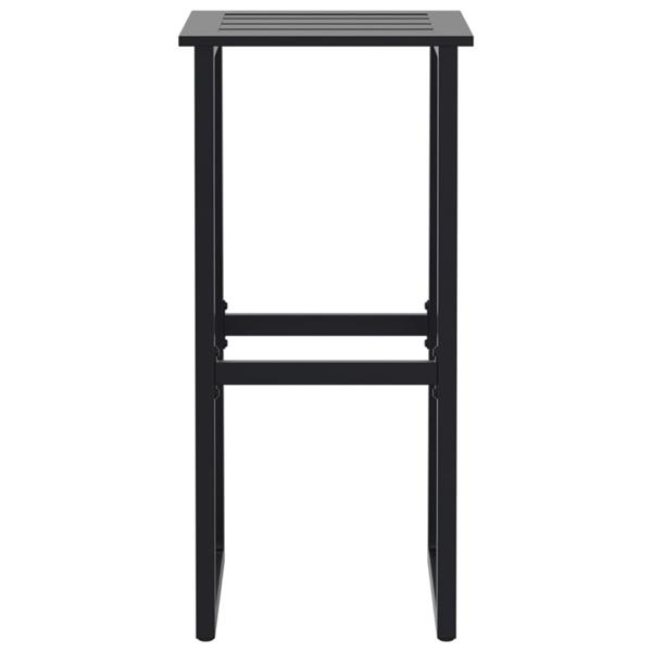 Grote foto vidaxl barkrukken 4 st 38x38x80 cm gepoedercoat staal zwart tuin en terras tuinmeubelen