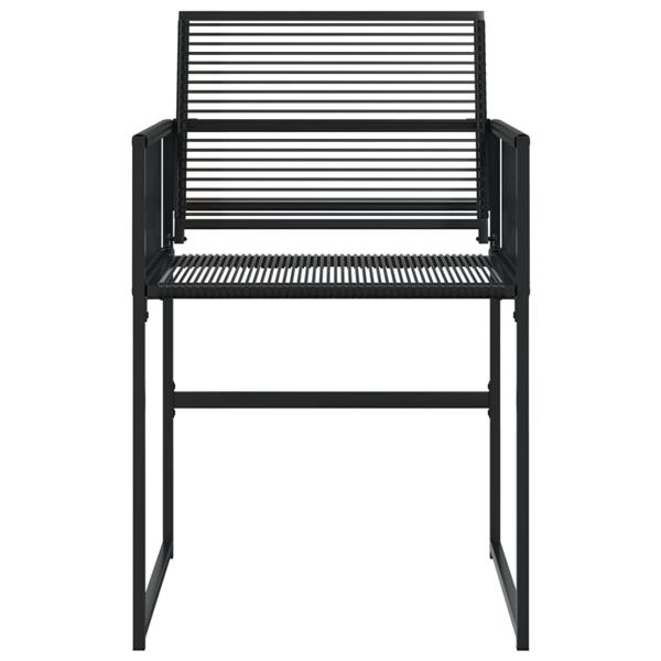 Grote foto vidaxl tuinstoelen 4 st poly rattan zwart tuin en terras tuinmeubelen