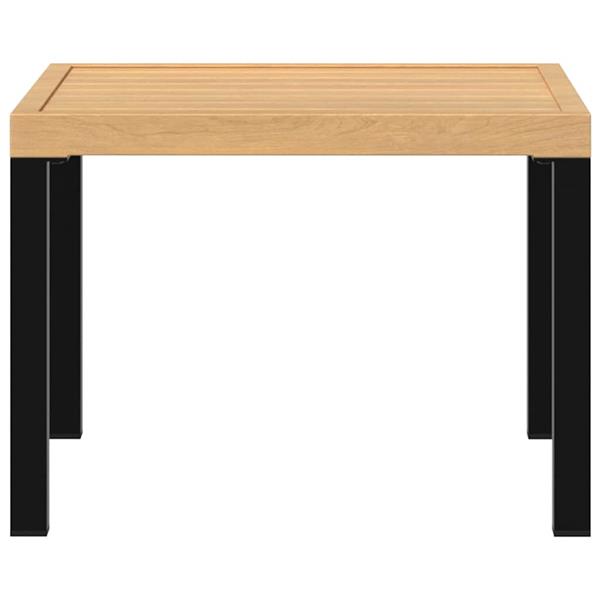 Grote foto vidaxl tuinsalontafel 55x55x39 5 cm gepoedercoat staal zwart tuin en terras tuinmeubelen