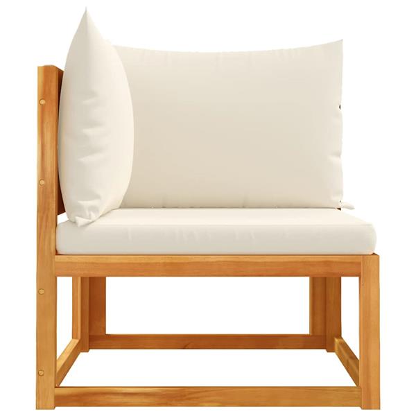 Grote foto vidaxl tuinhoekbank met kussens acaciahout touw tuin en terras tuinmeubelen