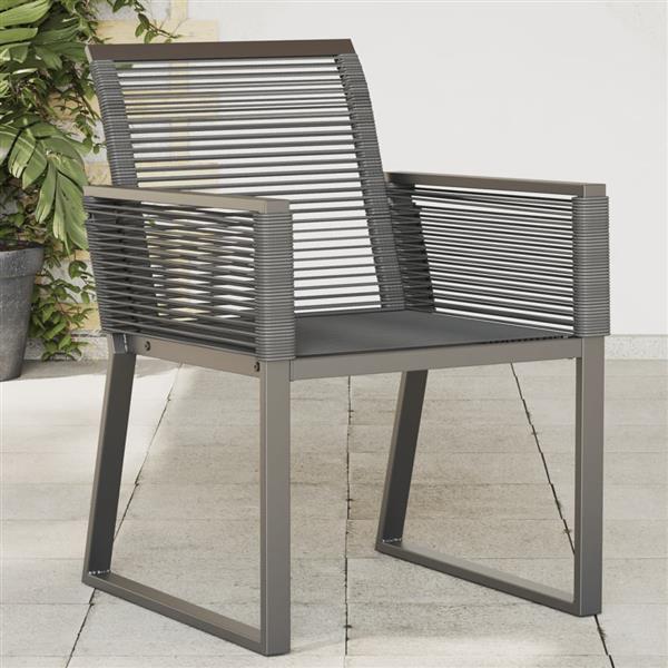 Grote foto vidaxl tuinstoelen 2 st poly rattan zwart tuin en terras tuinmeubelen