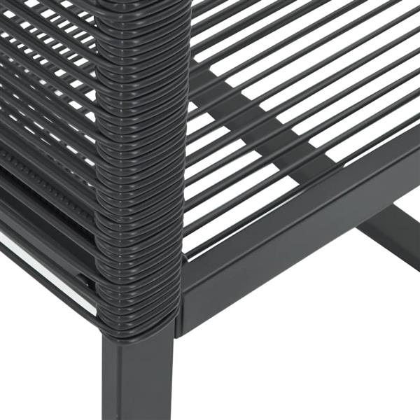 Grote foto vidaxl tuinstoelen 2 st poly rattan zwart tuin en terras tuinmeubelen