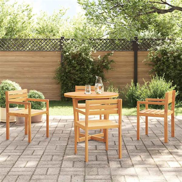 Grote foto vidaxl tuinstoelen 4 st 50x53x80 cm massief acaciahout tuin en terras tuinmeubelen
