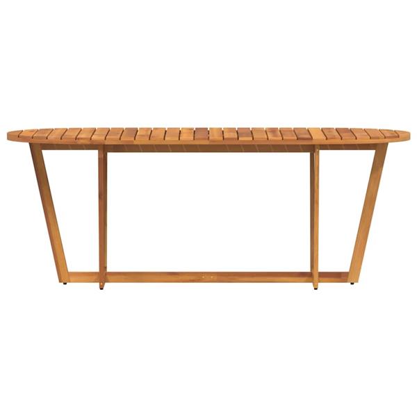 Grote foto vidaxl tuintafel ovaal 200x90x75 cm massief acaciahout tuin en terras tuinmeubelen