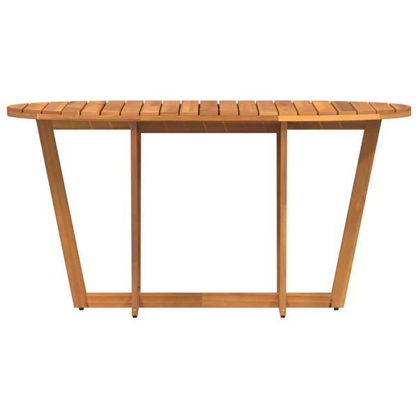 Grote foto vidaxl tuintafel ovaal 150x90x75 cm massief acaciahout tuin en terras tuinmeubelen