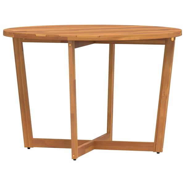 Grote foto vidaxl tuintafel rond 110x75 cm massief acaciahout tuin en terras tuinmeubelen