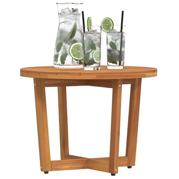 Grote foto vidaxl tuinbijzettafel rond 55x40 cm massief acaciahout tuin en terras tuinmeubelen
