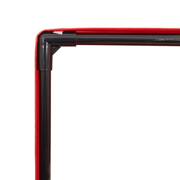 Grote foto vidaxl dubbele ligstoel met dak en gordijnen bruin polyrotan tuin en terras tuinmeubelen