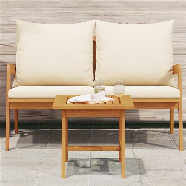 Grote foto vidaxl bijzettafel bruin massief acaciahout tuin en terras tuinmeubelen