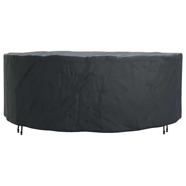 Grote foto vidaxl hoes voor tuinmeubelen zwart 244 x 244 x 85 cm 600d oxford stof tuin en terras tuinmeubelen