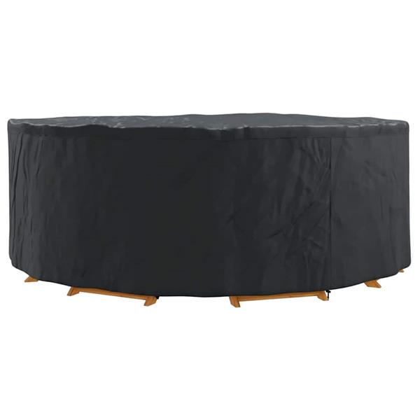 Grote foto vidaxl buitenmeubelhoes zwart 244 x 244 x 71 cm 210d oxford stof tuin en terras tuinmeubelen