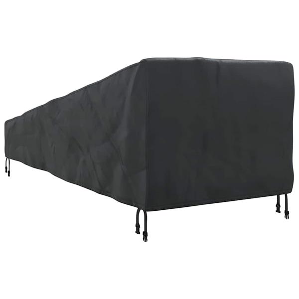 Grote foto vidaxl buitenmeubelhoes zwart 203 x 81 x 63 cm 210d oxford stof tuin en terras tuinmeubelen