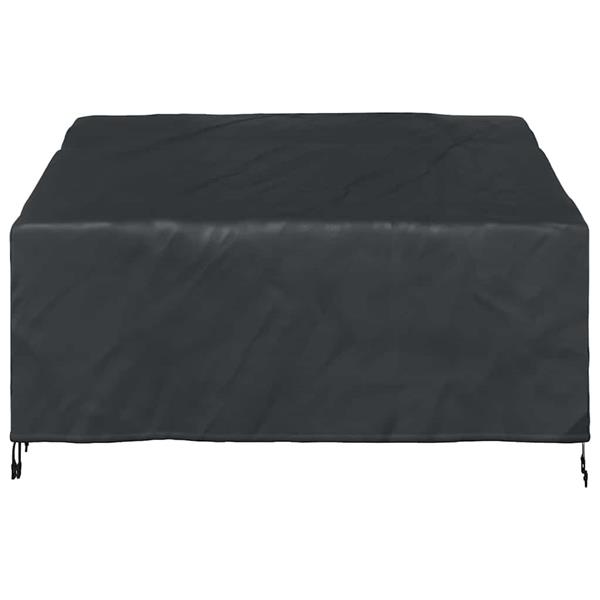 Grote foto vidaxl tuinbankhoes zwart 160 x 100 x 61 89 cm 420d stof tuin en terras tuinmeubelen