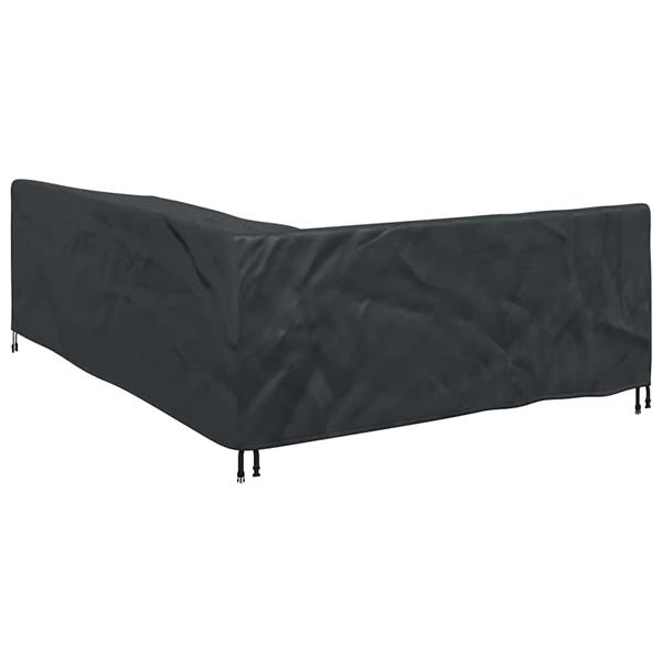 Grote foto vidaxl hoes voor tuinmeubelen zwart 260 x 210 x 80 cm 600d oxford stof tuin en terras tuinmeubelen