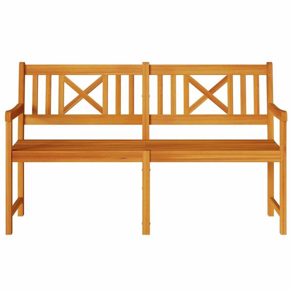 Grote foto vidaxl tuinbank bruin 150 x 56 x 90cm massief acaciahout tuin en terras tuinmeubelen