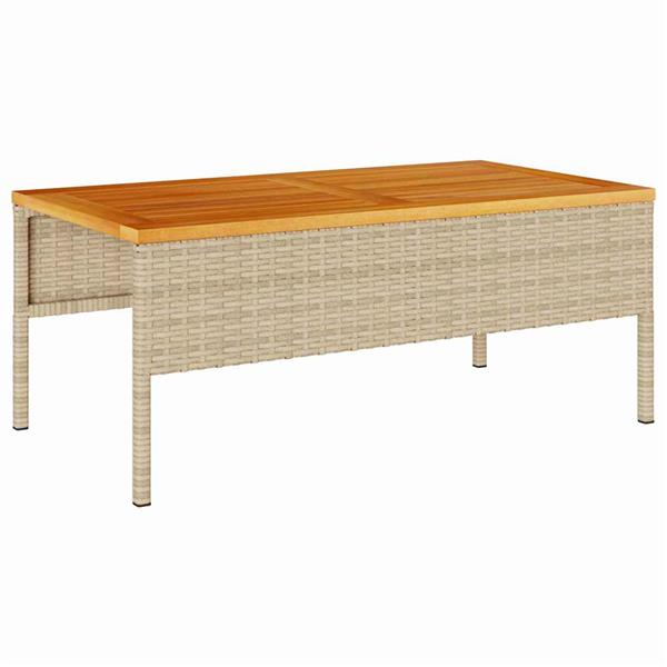 Grote foto vidaxl tuin sofa set 6 pcs beige en lichtgrijs poly rattan tuin en terras tuinmeubelen