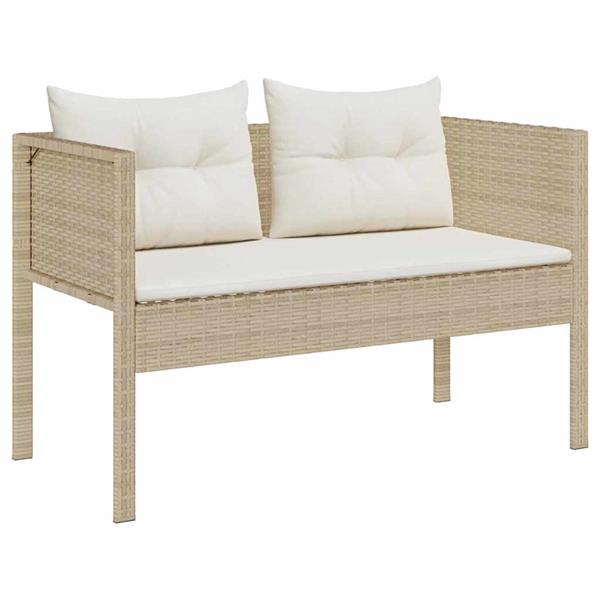 Grote foto vidaxl tuin sofa set 6 pcs beige en cr mekleurig poly rattan tuin en terras tuinmeubelen