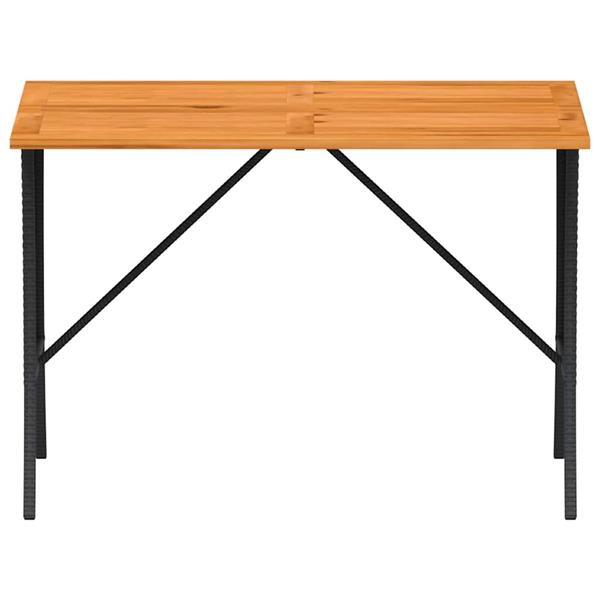 Grote foto vidaxl 3 delige tuinset met kussens poly rattan zwart tuin en terras tuinmeubelen